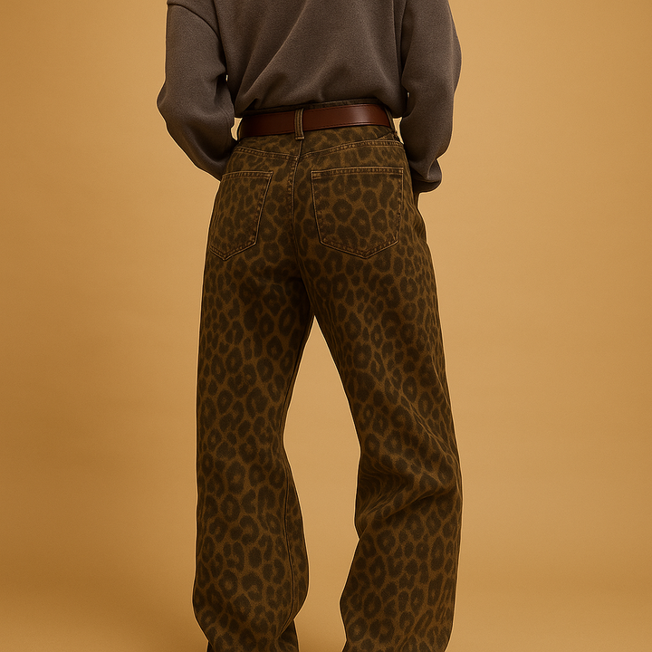 Élodie™ | Slim Fit Leopard Jeans