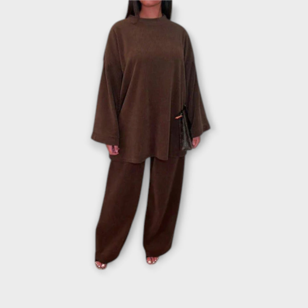 Ingrid - Plus Size Set - Gerippter Stil