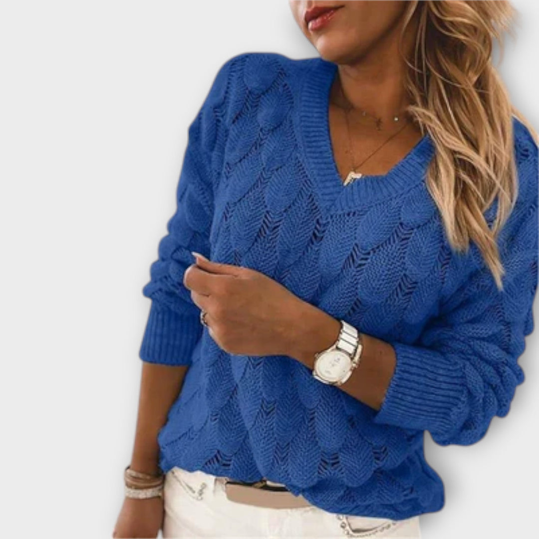 Noemier - V-Ausschnitt Pullover