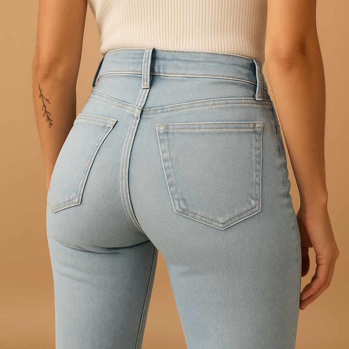 Isabelle™ | Hoch geschnittene Schlagjeans