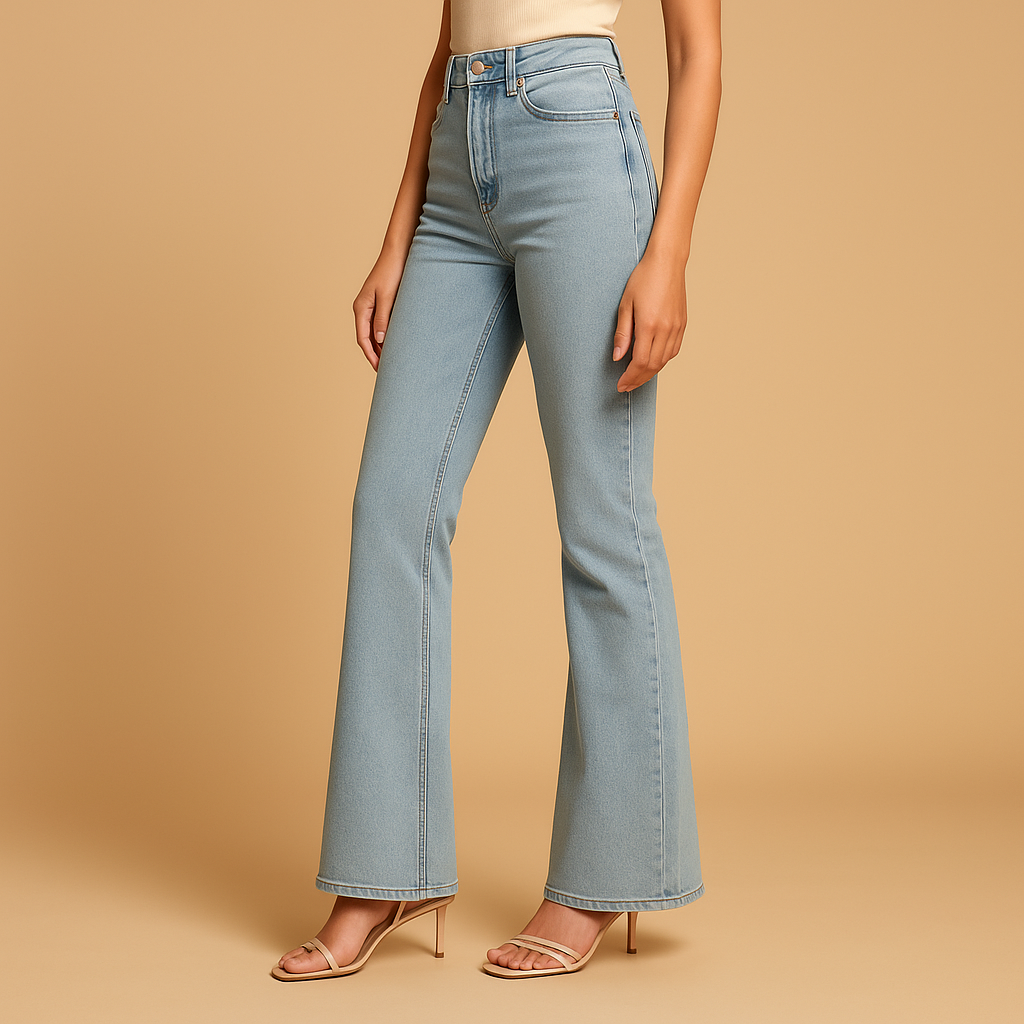 Isabelle™ | Hoch geschnittene Schlagjeans