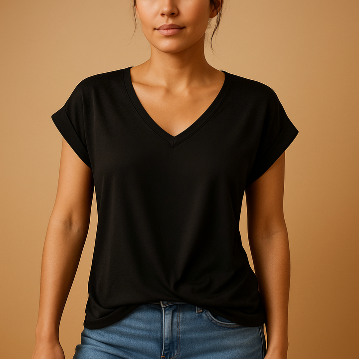 Roseline™ | Bluse mit tailliertem V-Ausschnitt