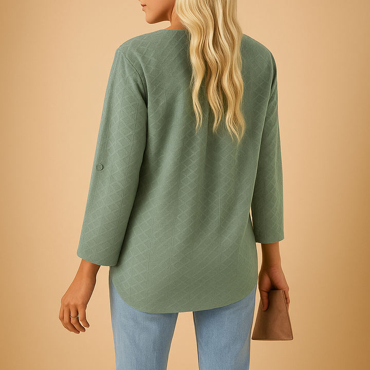 Séraphine™ | Bluse mit klassischem V-Ausschnitt