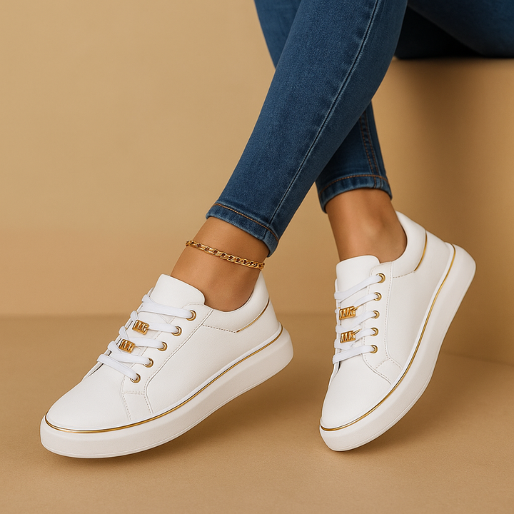 Renée™ | Sneakers mit goldenen Details