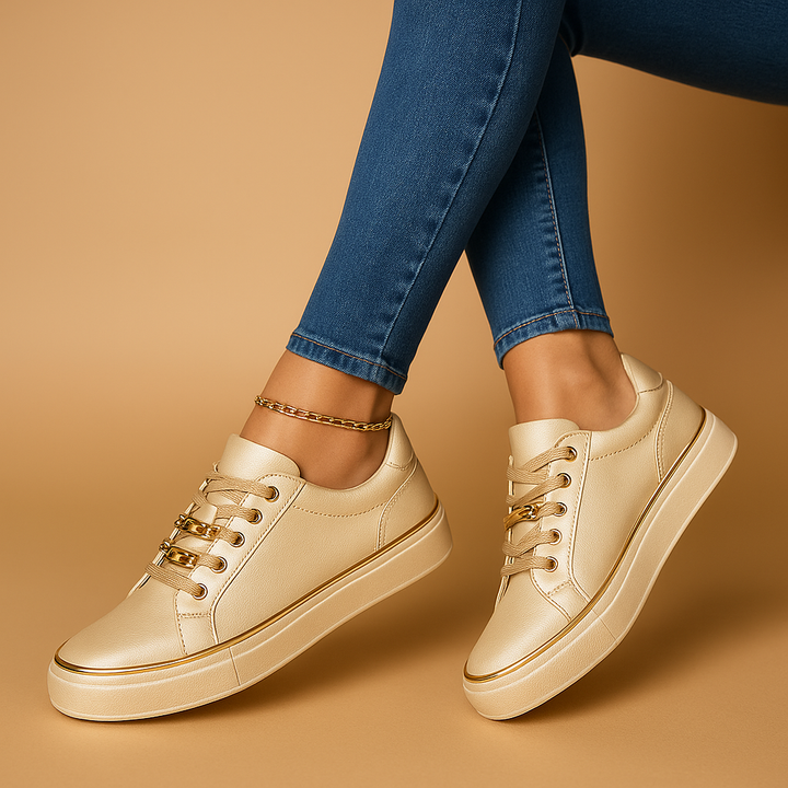 Renée™ | Sneakers mit goldenen Details