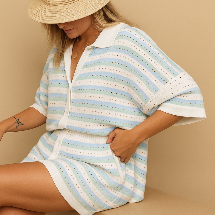 Fleur™ | Gestreiftes Ensemble